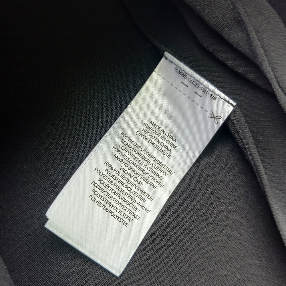 Polo Ralph Lauren Twill Short Sleeve Side Slits Black Long Tunic Top Womens Sz 0 - Picture 5 of 6